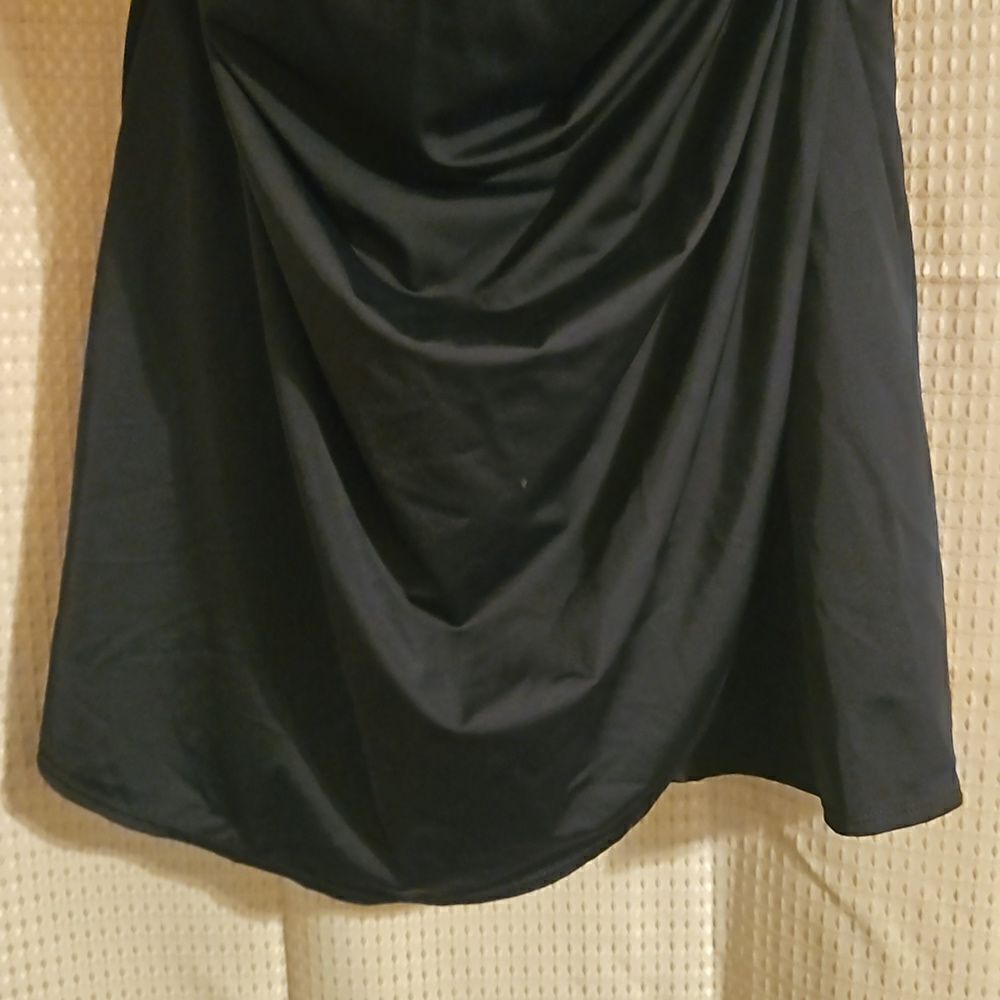 ISAAC MIZRAHI LIVE Bridgehampton Swim Dress with UPF50 Black 16 - Picture 4 of 7